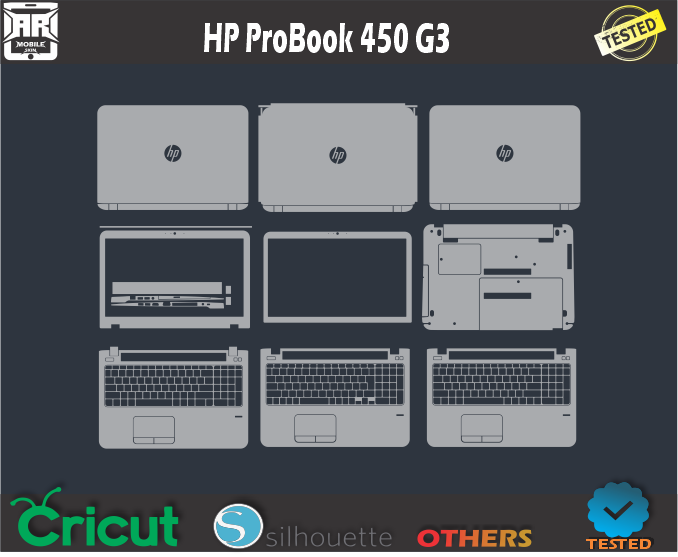 HP ProBook 450 G3 Skin Template Vector