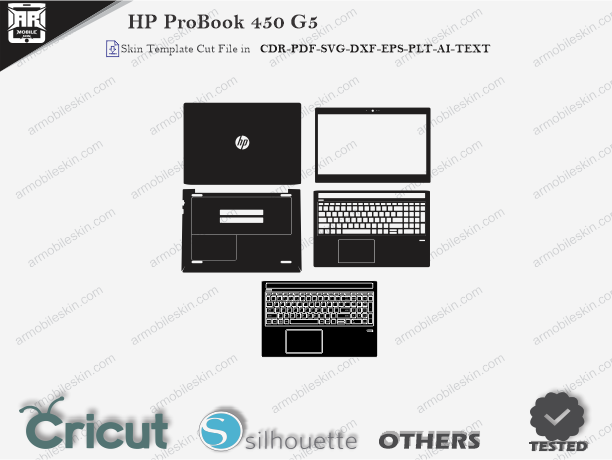 HP ProBook 450 G5 Skin Template Vector