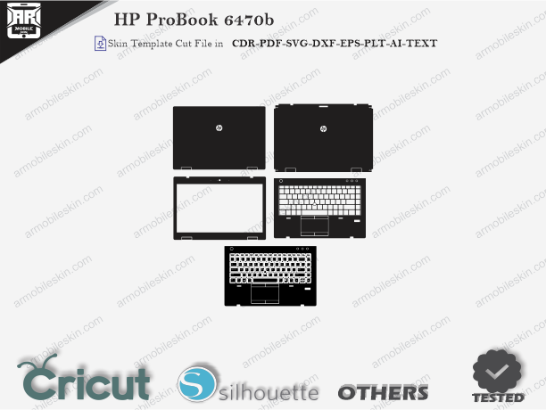 HP ProBook 6470b Skin Template Vector
