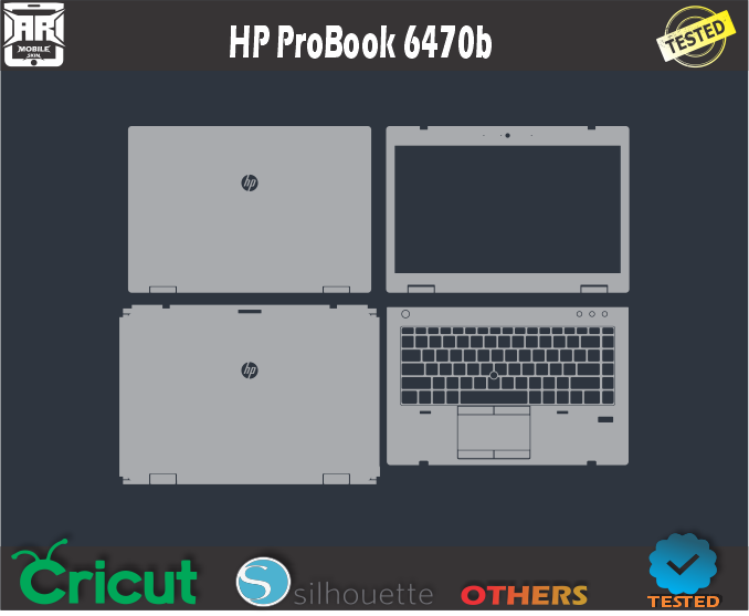 HP ProBook 6470b Skin Template Vector