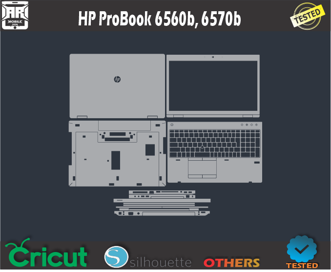 HP ProBook 6560b 6570b Skin Template Vector