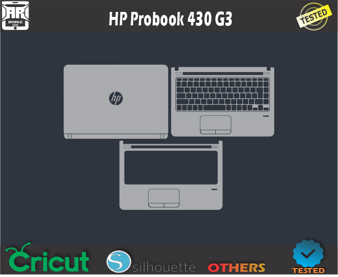 HP Probook 430 G3 Skin Template Vector