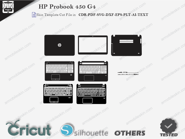 HP Probook 450 G4 full Skin Template Vector Cut File