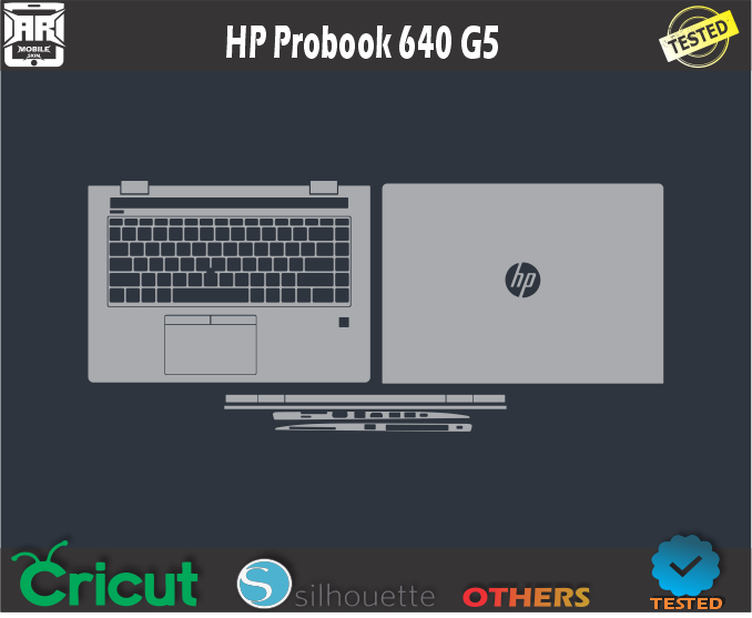 HP Probook 640 G5 Skin Template Vector