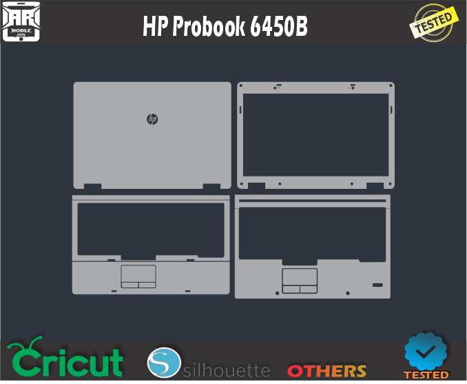 HP Probook 6450B Skin Template Vector