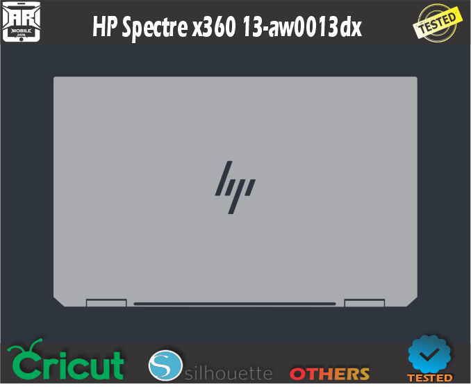 HP Spectre x360 13-aw0013dx Skin Template Vector