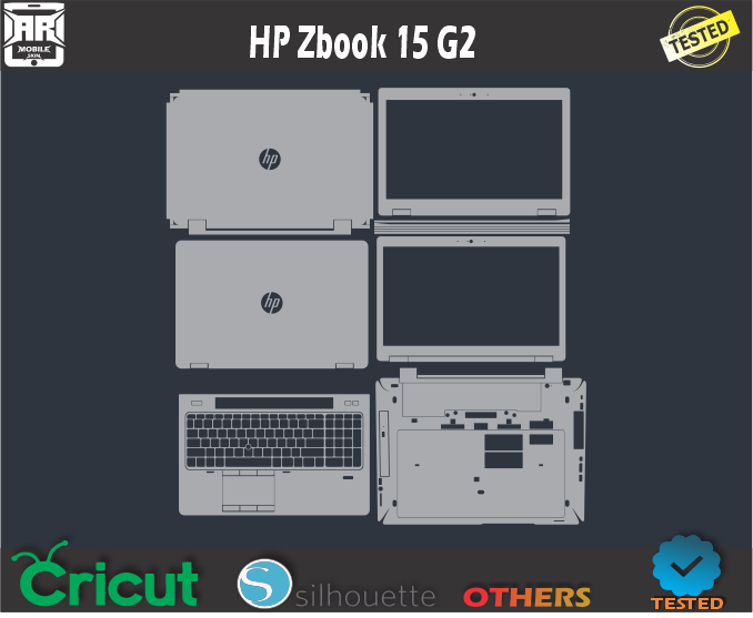 HP Zbook 15 G2 Skin Template Vector