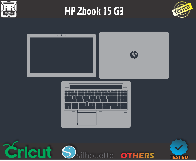 HP Zbook 15 G3 Skin Template Vector