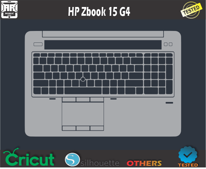 HP Zbook 15 G4 Skin Template Vector