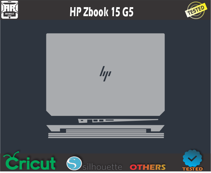HP Zbook 15 G5 Skin Template Vector
