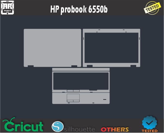 HP probook 6550b Skin Template Vector