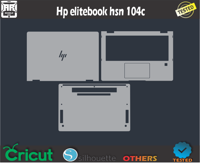 HP elitebook hsn 104c Skin Template Vector