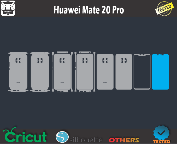 Huawei Mate 20 Pro Skin Template Vector