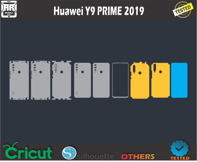Huawei Y9 Prime 2019 Skin Template Vector