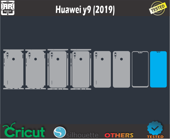 Huawei Y9 (2019)Skin Template Vector