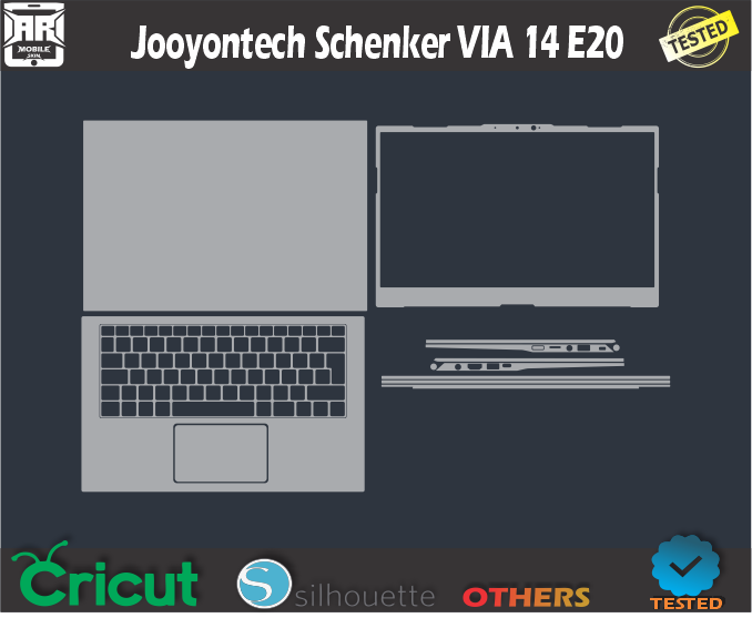 Jooyontech Schenker VIA 14 E20 Skin Template Vector