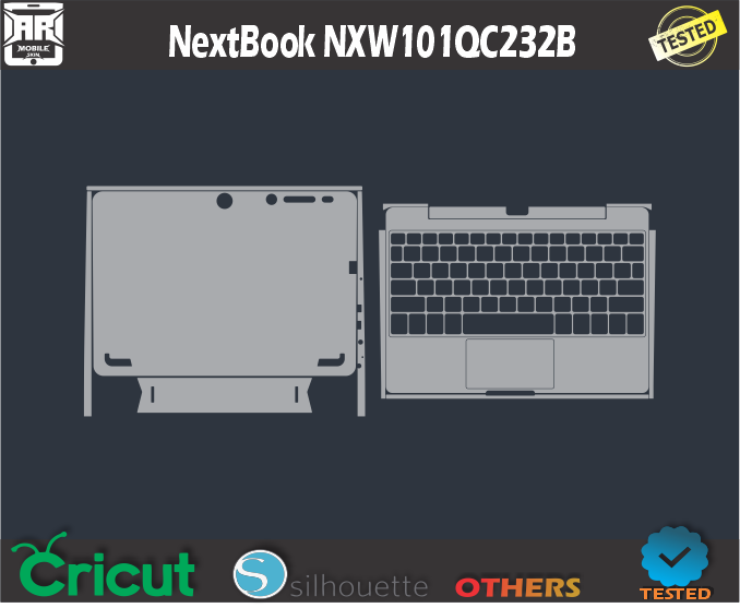 NextBook NXW101QC232B Skin Template Vector
