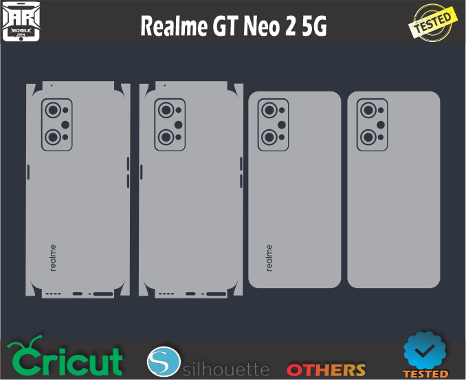 Realme GT Neo 2 5G Skin Template Vector