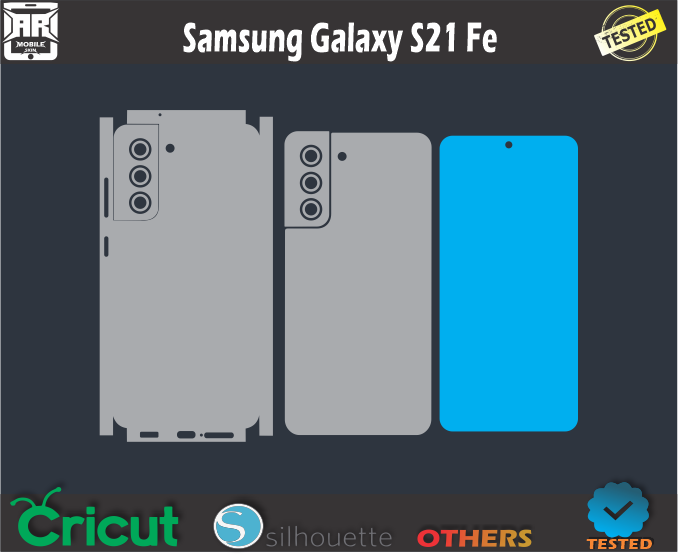 Samsung Galaxy S21 Fe Skin Template Vector