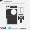 Xbox Series S Skin template Vector