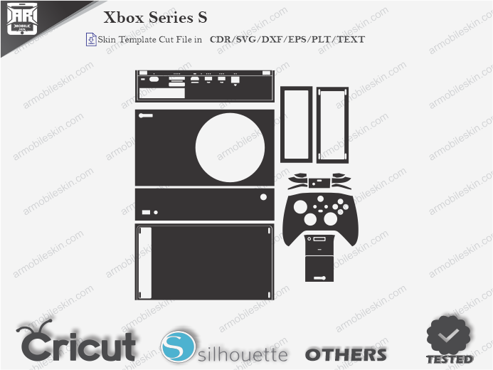 Xbox Series S Skin Template Vector
