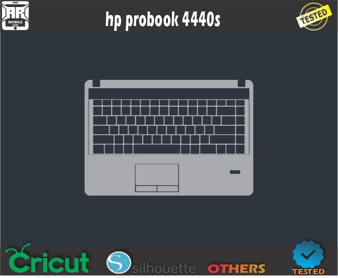 HP probook 4440s Skin Template Vector