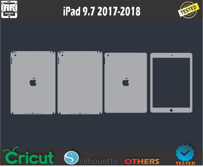 iPad 9.7 2017-2018 Skin Template Vector