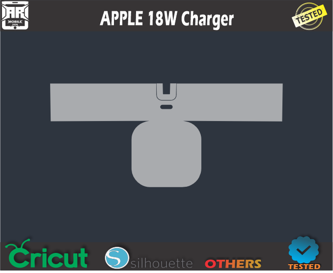 APPLE 18W Charger Skin Template Vector
