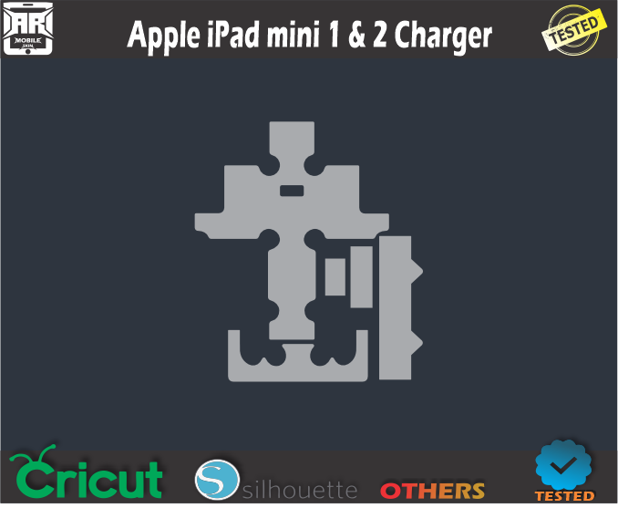 Apple iPad mini 1 & 2 Charger Skin Template Vector