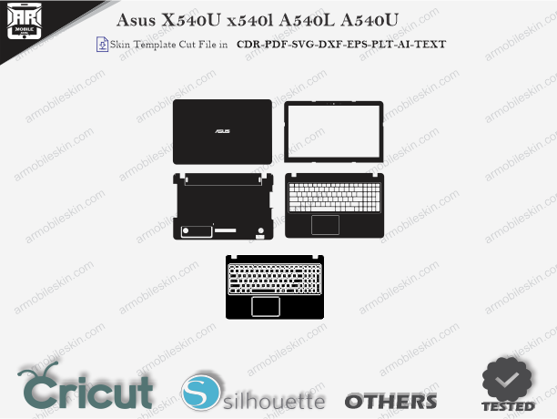 Asus X540U x540l A540L A540U Skin Template Vector