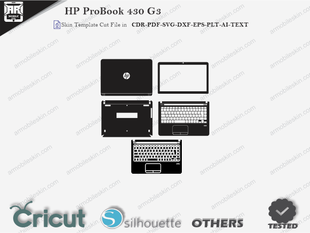 HP Probook 430 G3 Skin Template Vector