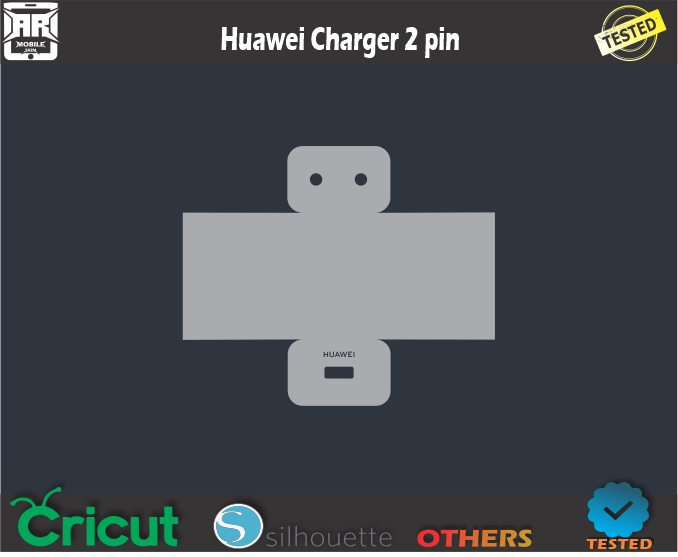 Huawei Charger 2 pin Skin Template Vector