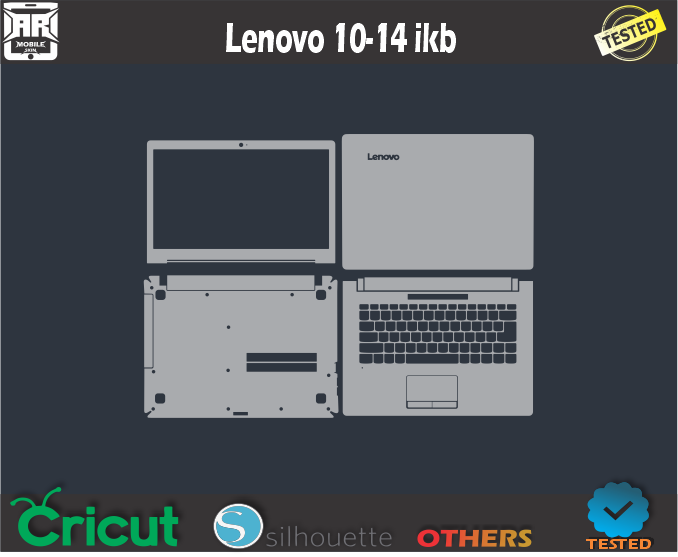 Lenovo 10-14 ikb Skin Template Vector
