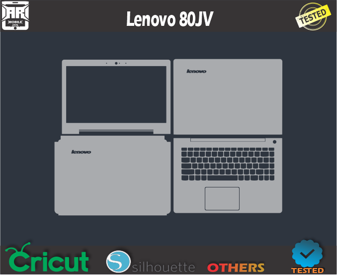 Lenovo 80JV Skin Template Vector