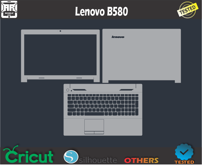 Lenovo-B580 Skin Template Vector