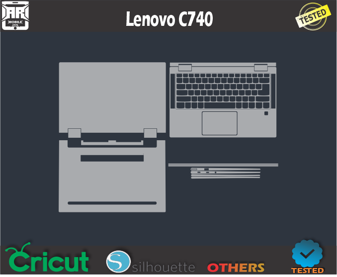 Lenovo C740 Skin Template Vector