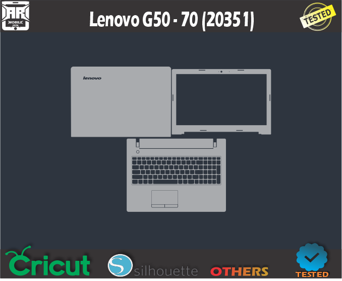 Lenovo G50 – 70 (20351) Skin Template Vector