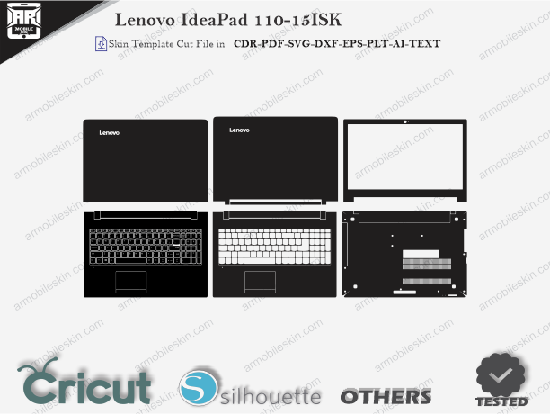 Lenovo ideapad 110 -15ISK Skin Template Vector