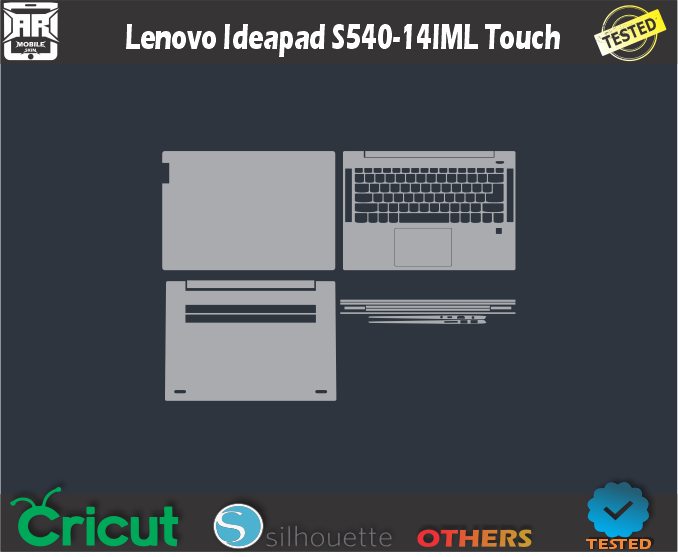 Lenovo Ideapad S540-14IML Touch Skin Template Vector