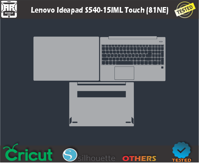 Lenovo Ideapad S540-15IML Touch (81NE) Skin Template Vector
