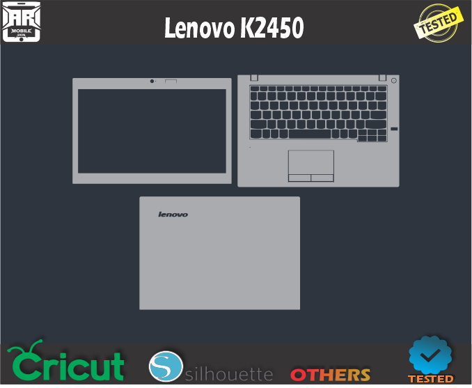 Lenovo K2450 Skin Template Vector