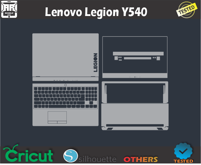 Lenovo Legion Y540 Skin Template Vector