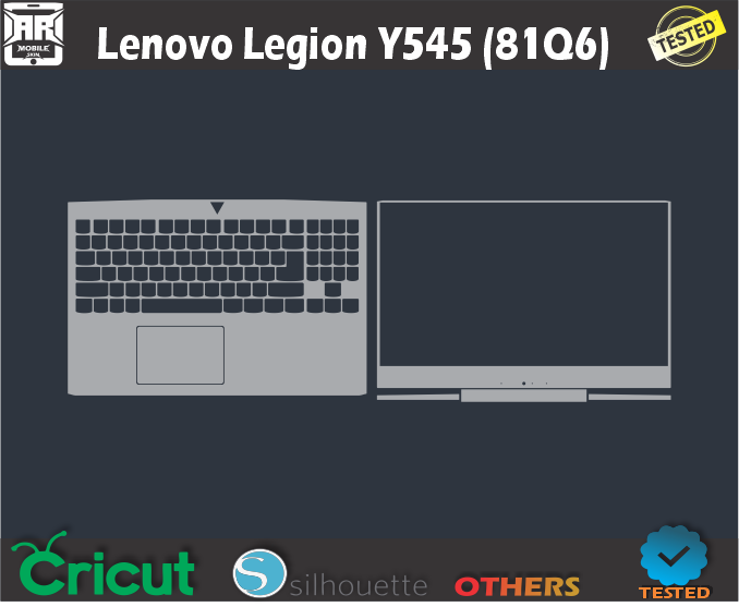 Lenovo Legion Y545 (81Q6) Skin Template Vector