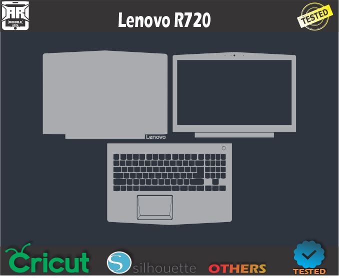Lenovo R720 Skin Template Vector
