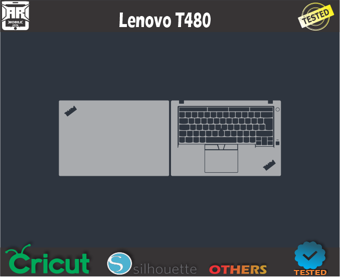 Lenovo T480 Skin Template Vector