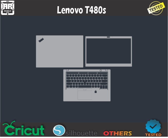 Lenovo T480s Skin Template Vector