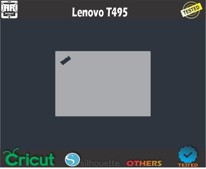 Lenovo T495 Skin Template Vector