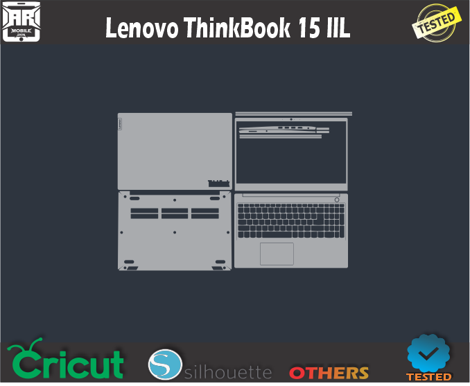 Lenovo ThinkBook 15 IIL Skin Template Vector