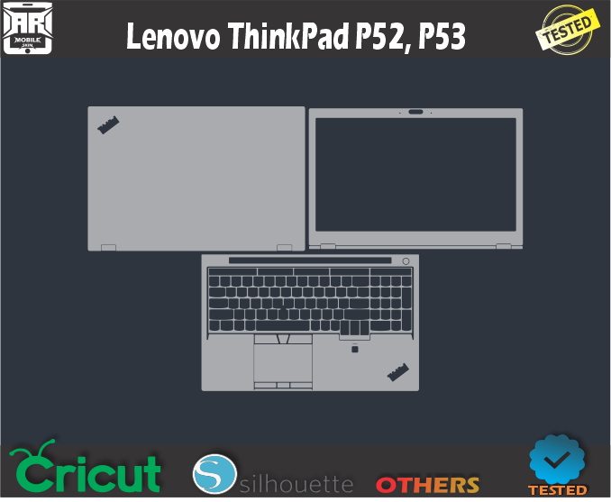 Lenovo ThinkPad P52 P53 Skin Template Vector