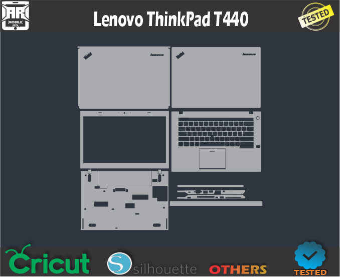 Lenovo ThinkPad T440 Skin Template Vector